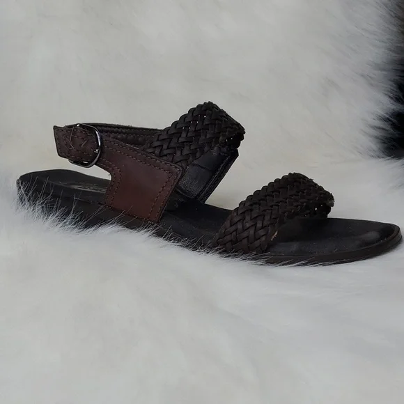 Enzo Angiolini Weaved Leather Strap Sandal - Picture 2 of 15